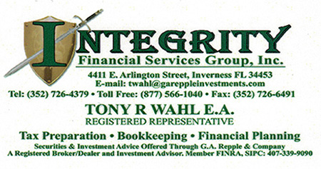 Tony Wahl - Integrity Financial Registered Representative