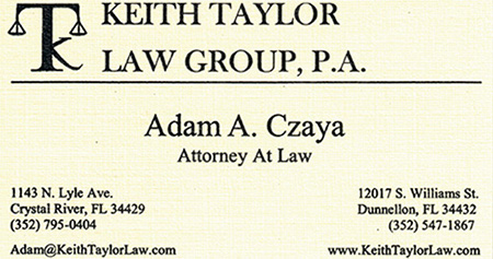 Adam A. Czaya - Keith Taylor Law Group Attorney At Law